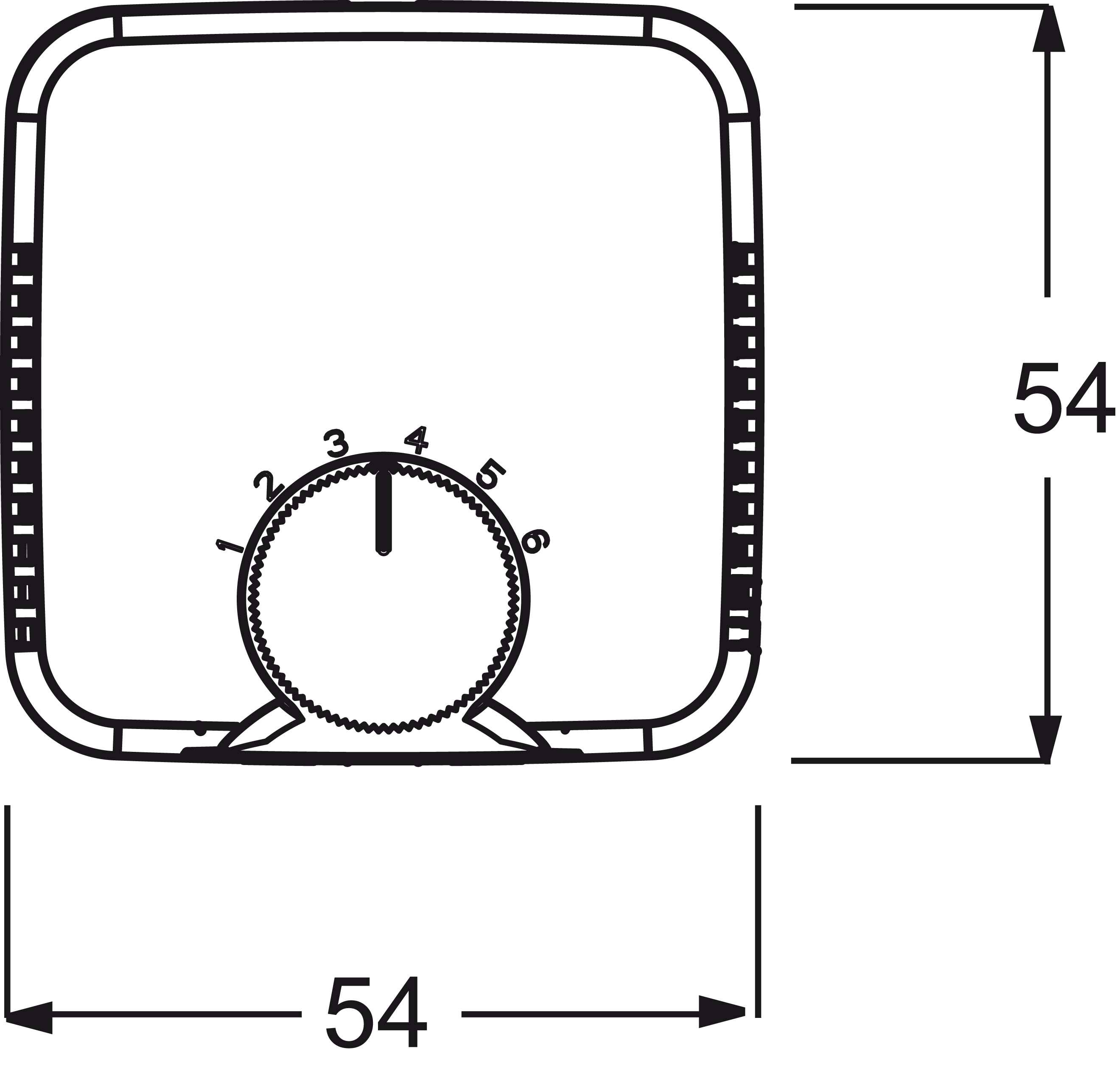 ABB Busch-Jaeger centraalplaat voor thermostaat 1094/97U R- alpin wit (1794-214)-1