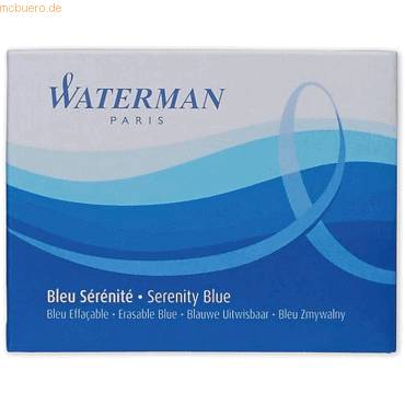 Inktpatroon Waterman internationaal Florida blauw blister à 8 stuks-0