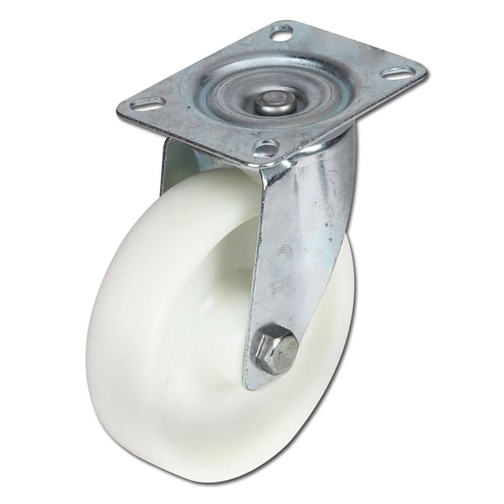 BS Rollen Zwenkwiel 80Mm Kunststof Wit-0