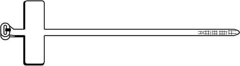 TY-RAP Kabelbinder met Tekstplaat, RVS Lip, 92mm x 2,4mm, Naturel-0