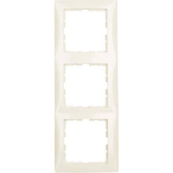 Afdekraam 3-voudig creme standaard - 1 - stuk - creme-0