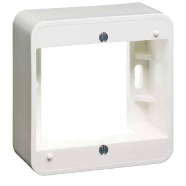 D80.691.02 OPBOUWBAK/RAND 1V WW - 1 - stuk - wit/wit