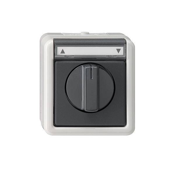 GIRA 015430 Elektrische Schakelaar Zwart/Grijs (015430)-0