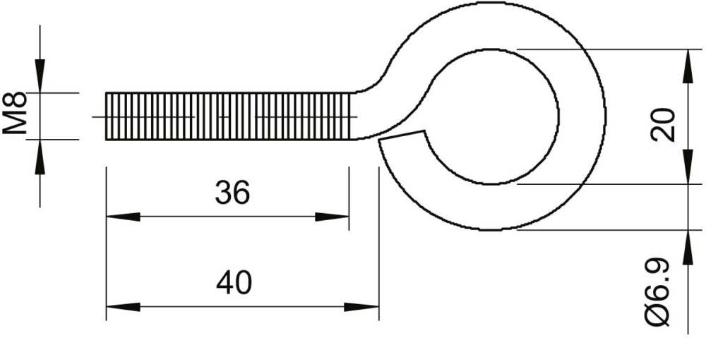 OBO Bettermann Gerüstöse 869 M8X40 G-1