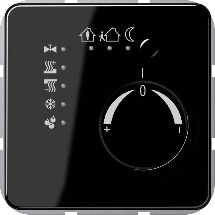 KNX ruimtetherm. CD zwart-0