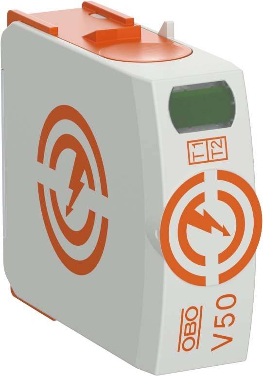OBO BETTERMANN OBO-5093508 Overspanningsafleider; Type 1+2; Polen: 1; 30kA; 280VAC; socket - 1 stuk-0