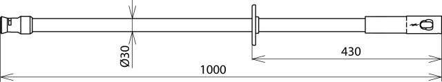 DEHN Erdungsstange ES SQ STK 1000-1