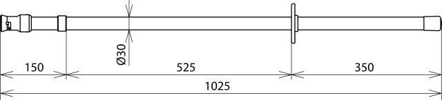 DEHN Isolierstange IS 36 SQ 1000-2