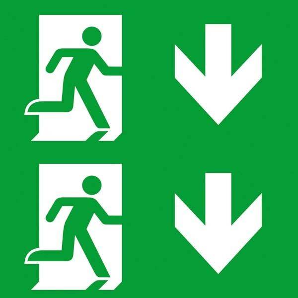 Ceag Notlichtsysteme Piktogrammscheibe 2-seitig 4-0