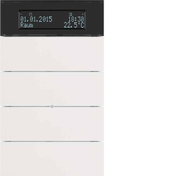 Tastsensor berker B.IQ met therm. 4-v, kunststof polarwit mat-0