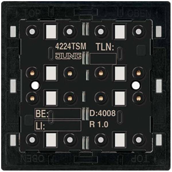 Tastafd.-module 2-kan.v.relais RS8REGHE - zwart-0