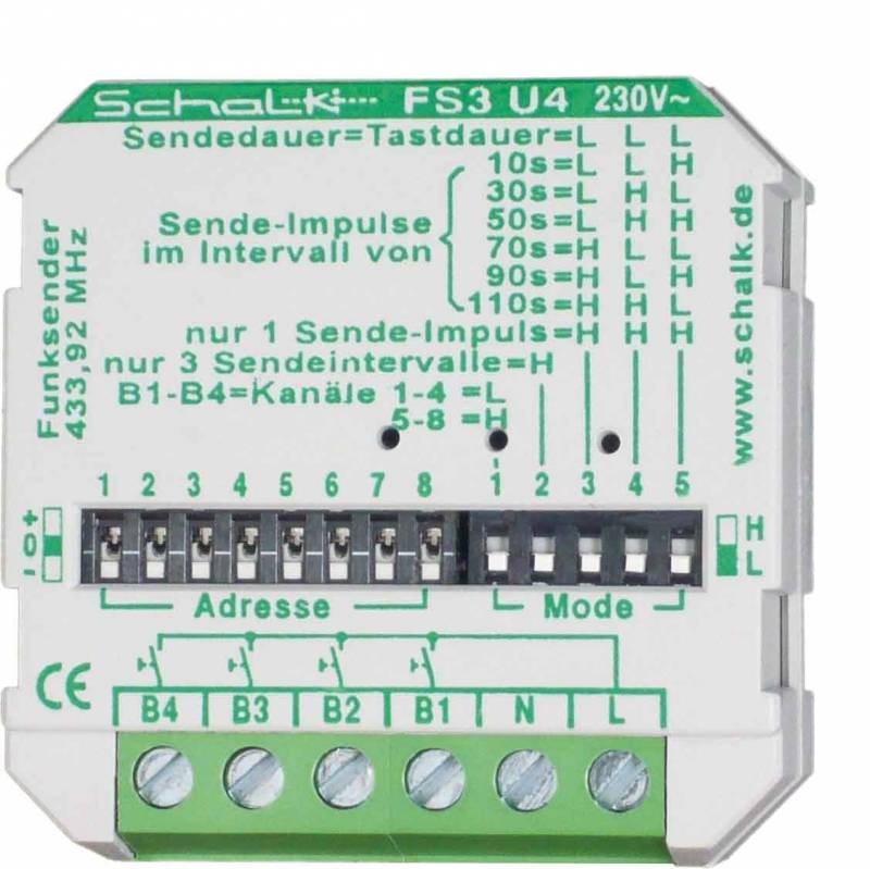 Schalk Funk-Sender UP FS3 U4 (230V AC)-0