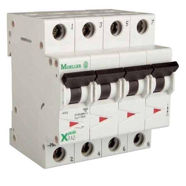 EATON ELECTRIC FAZ-C25/4 Installatieautomaat; 230/400VAC; Inom: 25A; Polen: 4; op DIN-rail - 1 stuk-0