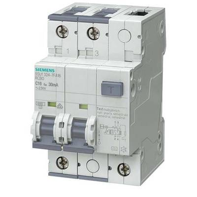 Siemens 5SU13247FA16 Aardlekschakelaar/zekeringautomaat     16 A 0.03 A 230 V