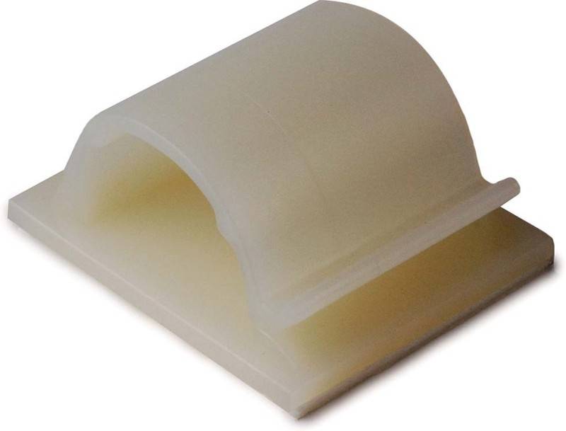 HELLERMANNTYTON RB14-PA66-NA Zelfklevende houder; Øbundel: 14mm; polyamide; natuurlijk; W: 16mm - 100 stuks-0