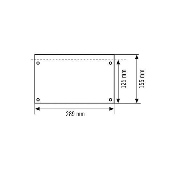 ESYLUX Piktogrammscheibe 2-seitig SLX24DIS #EN100-1