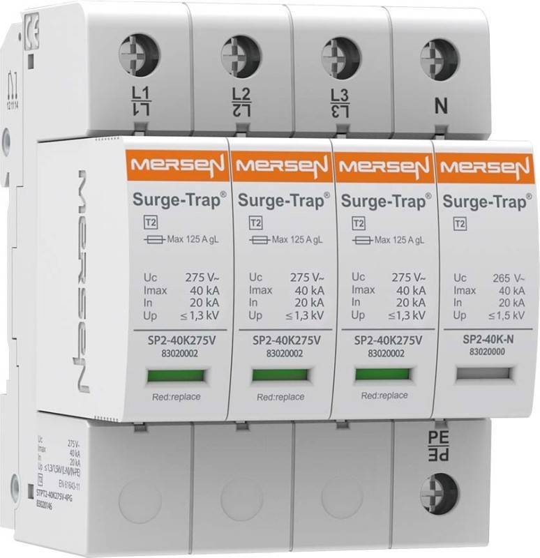 Mersen Überspannungsableiter STPT2-40K275V-4PG-0