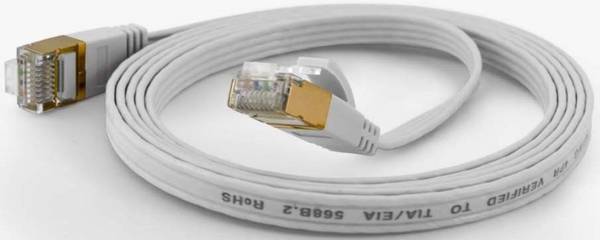Wantec patchkabel FTP CAT6 q=1,6x6,5mm 10,00m wit