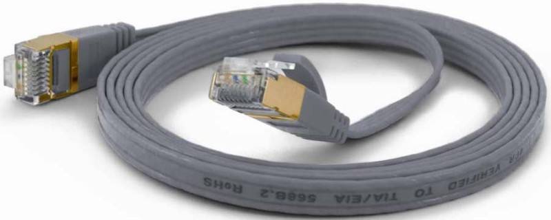 Wantec patchkabel FTP CAT6 q=1,6x6,5mm 0,20m grijs-0
