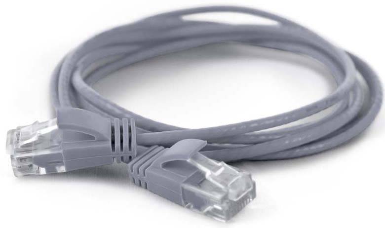 Wantec patchkabel UTP CAT6a d=2,8mm 2,00m grijs-0
