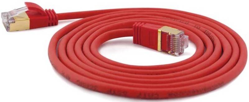 Wantec patchkabel SSTP CAT7 Ste. CAT6a d=4mm 2,00m rood-0