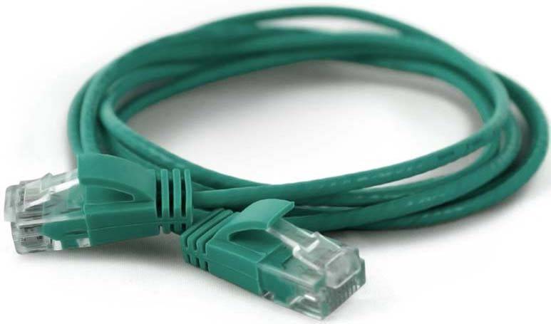 Wantec patchkabel UTP CAT6a d=2,8mm 2,00m groen-0