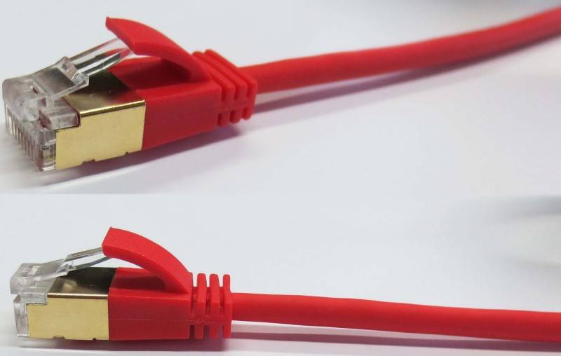 Wantec patchkabel SSTP CAT7 Ste. CAT6a d=4mm 0,50m zwart-1