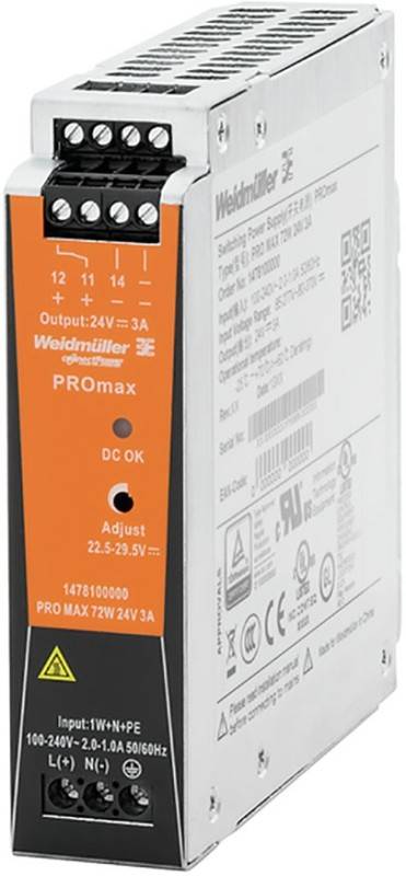 Weidmüller Stromversorgung PRO MAX 72W 12V 6A-0