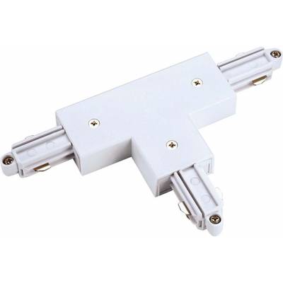 T-connector for 1-circuit track, surface-mounted, outer earth, right,