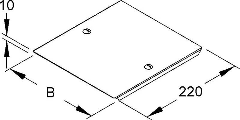 Niedax Fallstück-Deckel RFDDV 110.100-1