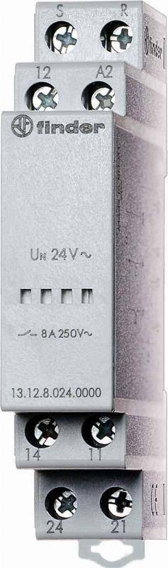FINDER 13.12.0.012.0000 Relais: installatie; bistabiel,pulstransformator; SPDT + NO - 1 stuk