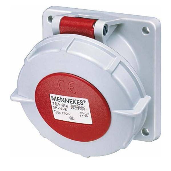 Mennekes Wanddose Twincontact 1173-0
