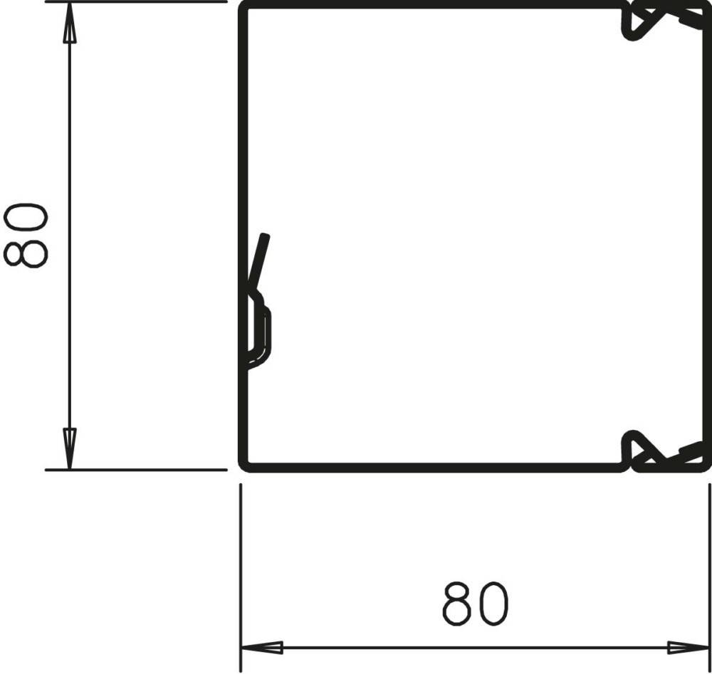 2 Mtr. OBO Bettermann Leitungsführungskanal LKM8-1
