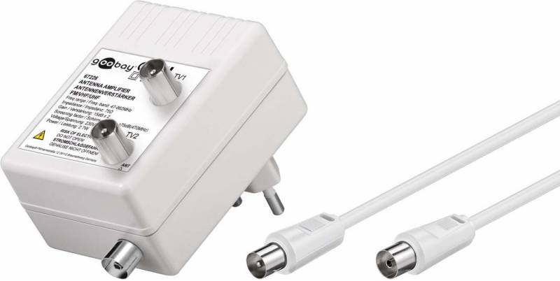 Goobay CAI antenneversterker | 2 uitgangen | 2x 15 dB-0