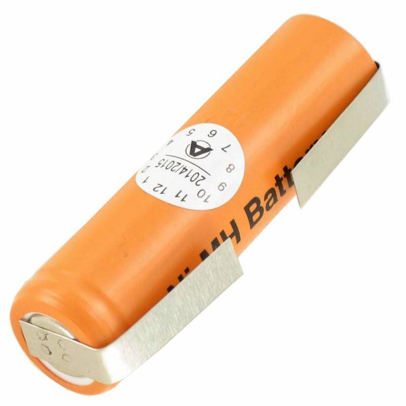 Panasonic batterij HHR-150AAF9 Ni-MH 1.2Volt 1500mAh met soldeerlip U-vorm-2