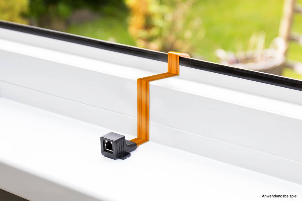 Goede verbindingen RJ45 raamdoorvoer transparant 30cm-1