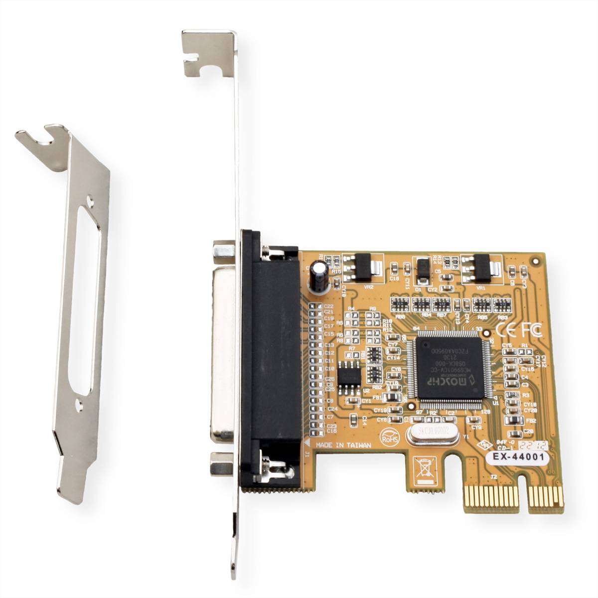 EXSYS EX-44001 PCIe x1 LP 1x parallel EPP incl. LowProfile beugel-1