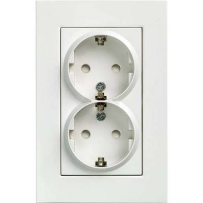 Siemens 5UB22133KK Frame Wandcontactdoos met randaarde Delta miro Wit Schakelmateriaal 1 stuk(s)-0