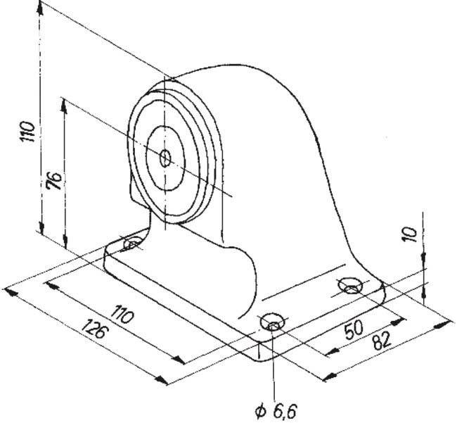 Assa Abloy effeff Magnet 830IGB 300N Boden 830-3I-1