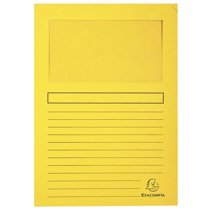 Exacompta 3130630502593 Exacompta - L-map Forever, voor ft A4, pak van 25 stuks, geel-0