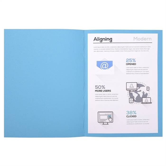 Exacompta 3288584200109 Exacompta - dossiermap Forever 180, ft A4, pak van 100, felblauw-3