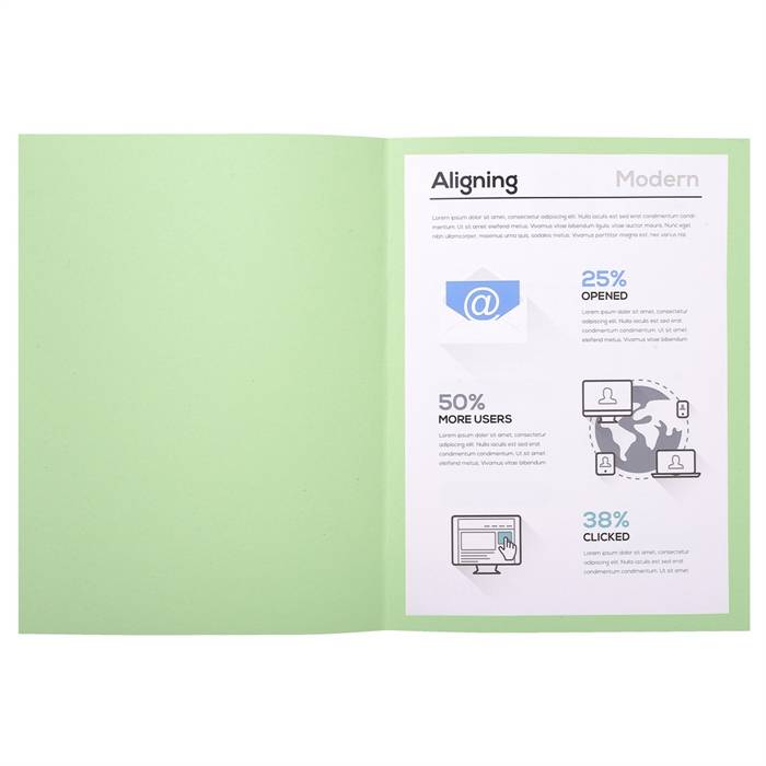 Exacompta 3288584200048 Exacompta - Vouwmap forever a4 170gr grasgroen-3