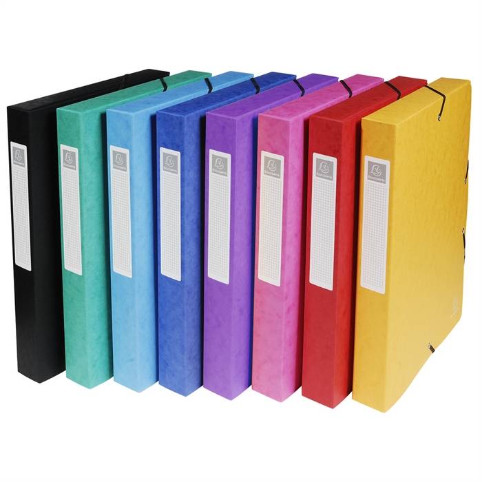 Exacompta 3130630504009 Exacompta - Elastobox a4 40mm 600gr assorti-0