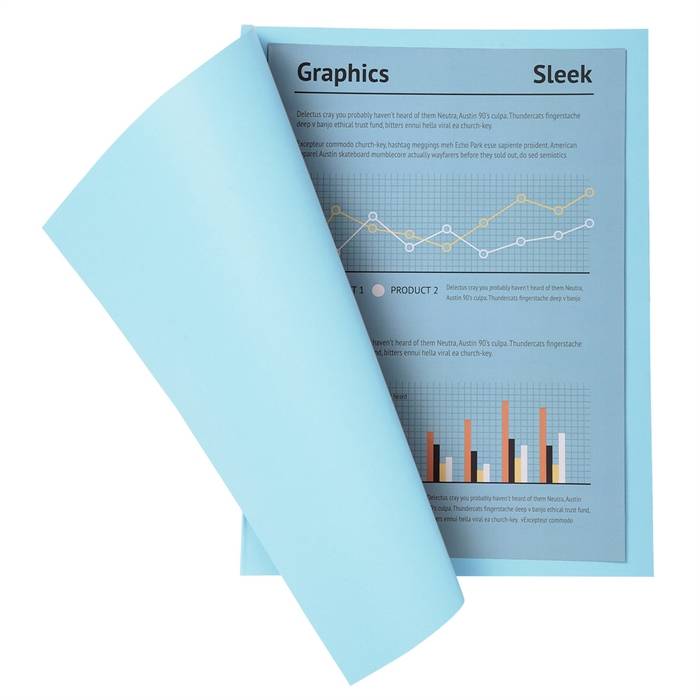 Exacompta 3288583400067 Exacompta - dossiermap Super 180, voor ft A4, pak van 100 stuks, lichtblauw-2