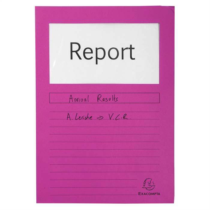 Exacompta 3130630501084 Exacompta - Venstermap forever l-model 120gr roze-1