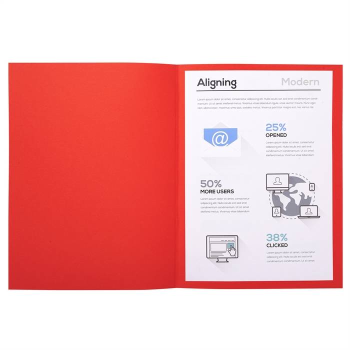 Exacompta 3288584200123 Exacompta - Vouwmap forever a4 170gr rood-3
