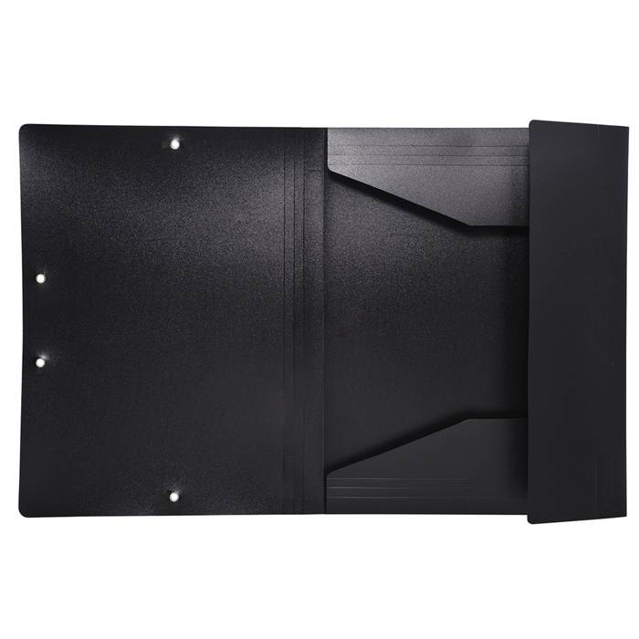 Exacompta 3130630558002 Exacompta - elastomap 10 geassorteerde kleuren: zwart, donkerblauw, lichtblauw, turkoois, gr-3