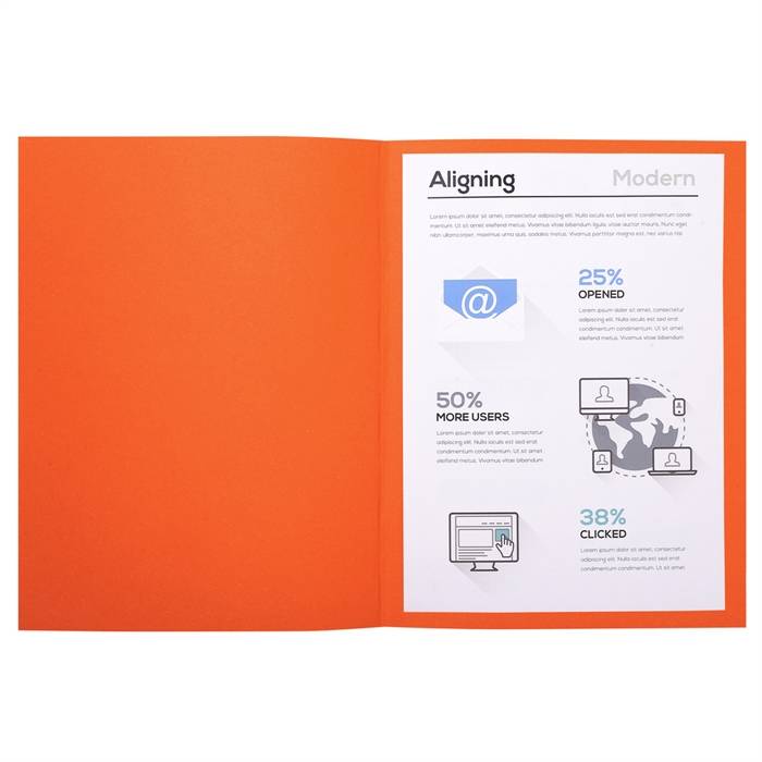 Exacompta 3288584200079 Exacompta - dossiermap Forever 180, ft A4, pak van 100, oranje-3