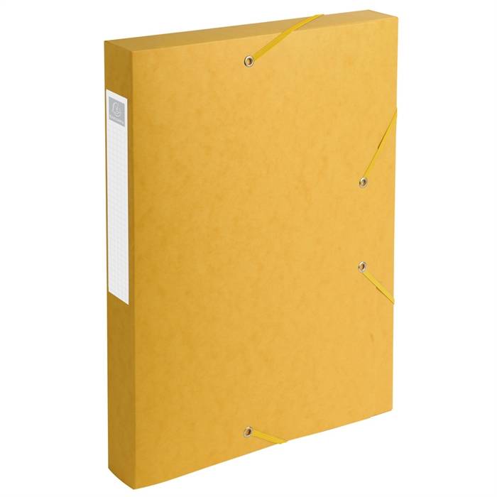 Exacompta 3141870601403 Exacompta - Elastobox Cartobox rug van 4 cm, geel, kwaliteit 7/10e-1