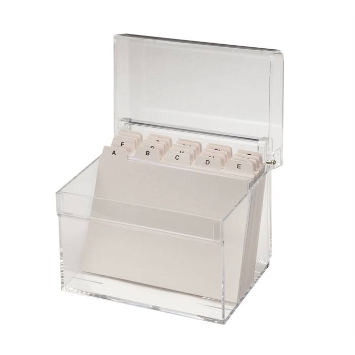 Maul 4002390046862 Maul - Kaartenbak met index din a6 acryl-2
